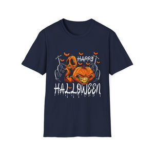Happy Halloween for Men and Women - Pumpkin Halloween T-Shirt Unisex Softstyle T-Shirt