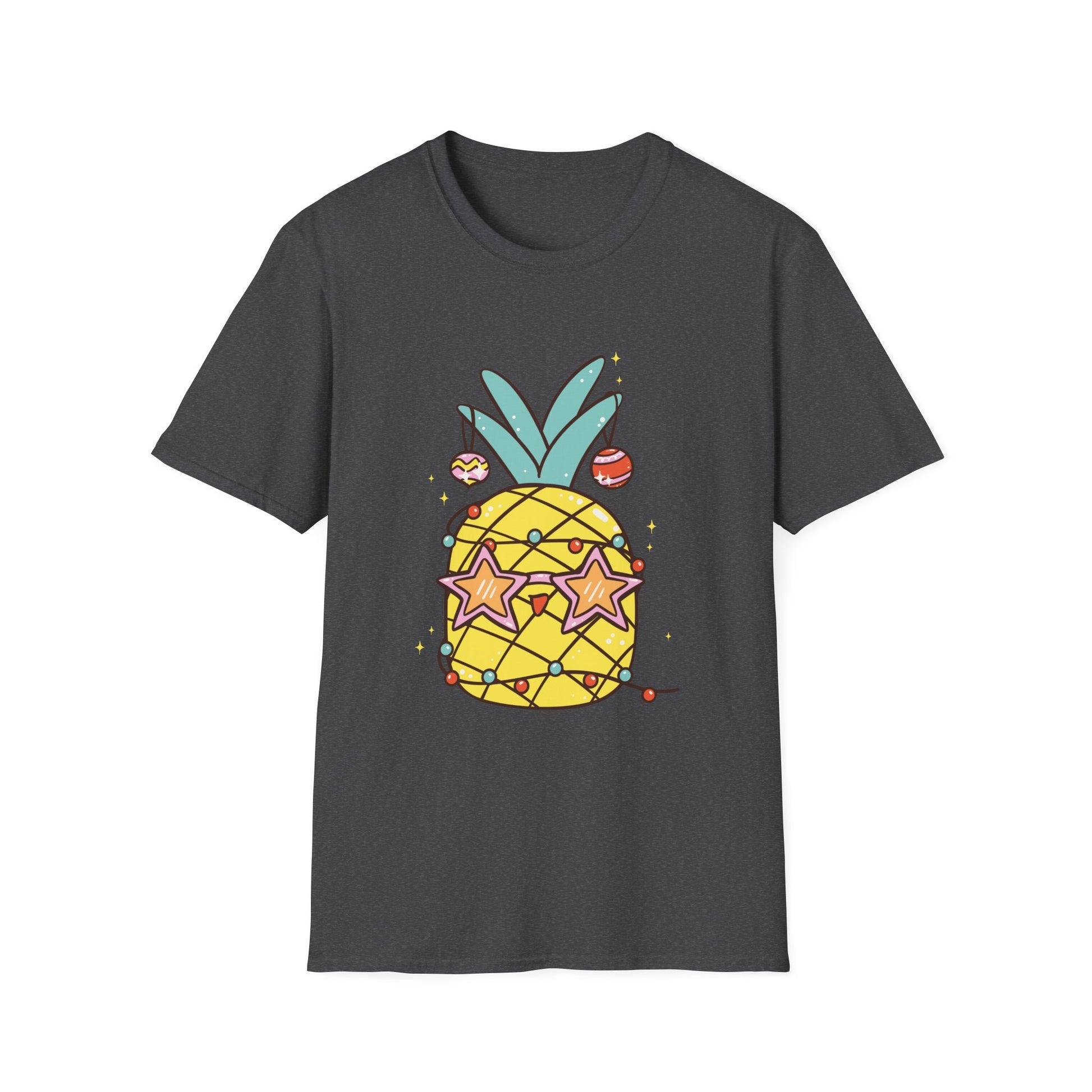 Pineapple Stars Graphic T-Shirt — Cute Tropical Fruit Tee