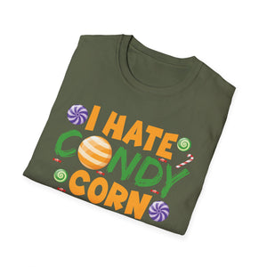 I Hate Candy Corn T-Shirt — Funny Halloween Anti-Candy Tee