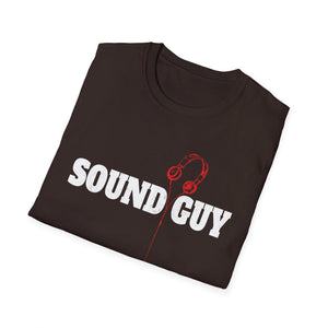 Sound Guy T-Shirt – Pro Audio Headphones Crew Tee