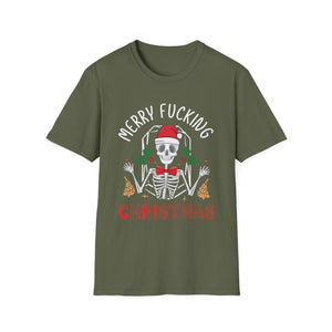 Merry Fucking Christmas Adult Offensive Christmas Unisex Softstyle T-Shirt
