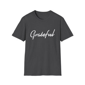 Grateful Script Tee — Casual Inspirational T-Shirt  Unisex T-Shirt