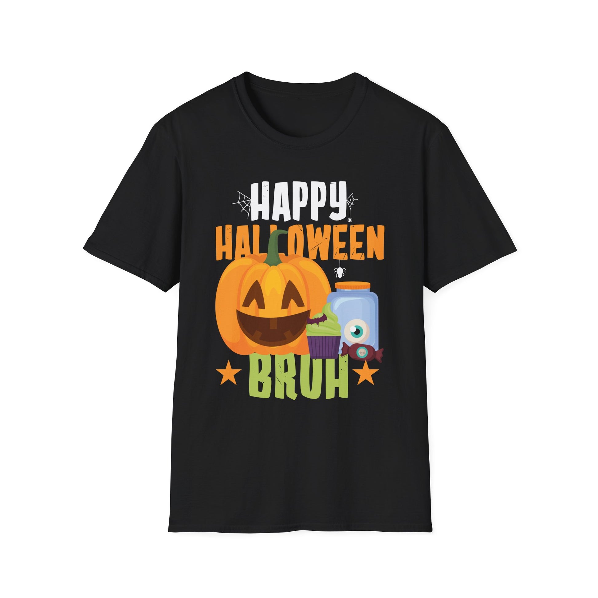 Happy Halloween Bruh T-Shirt — Funny Pumpkin & Candy Graphic Tee