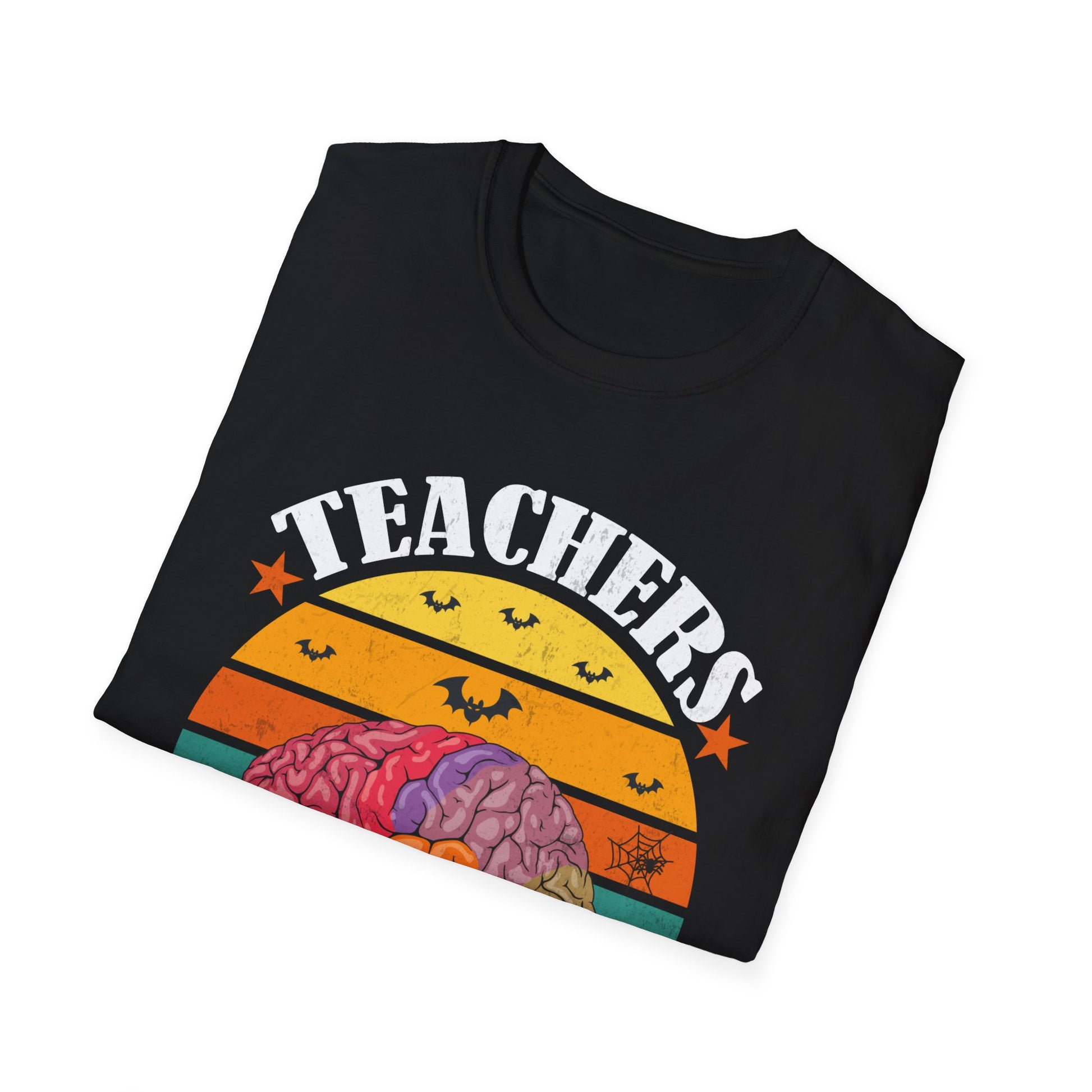 Teachers Love Brains T-Shirt — Vintage Retro Educator Tee for School & Teacher Appreciation