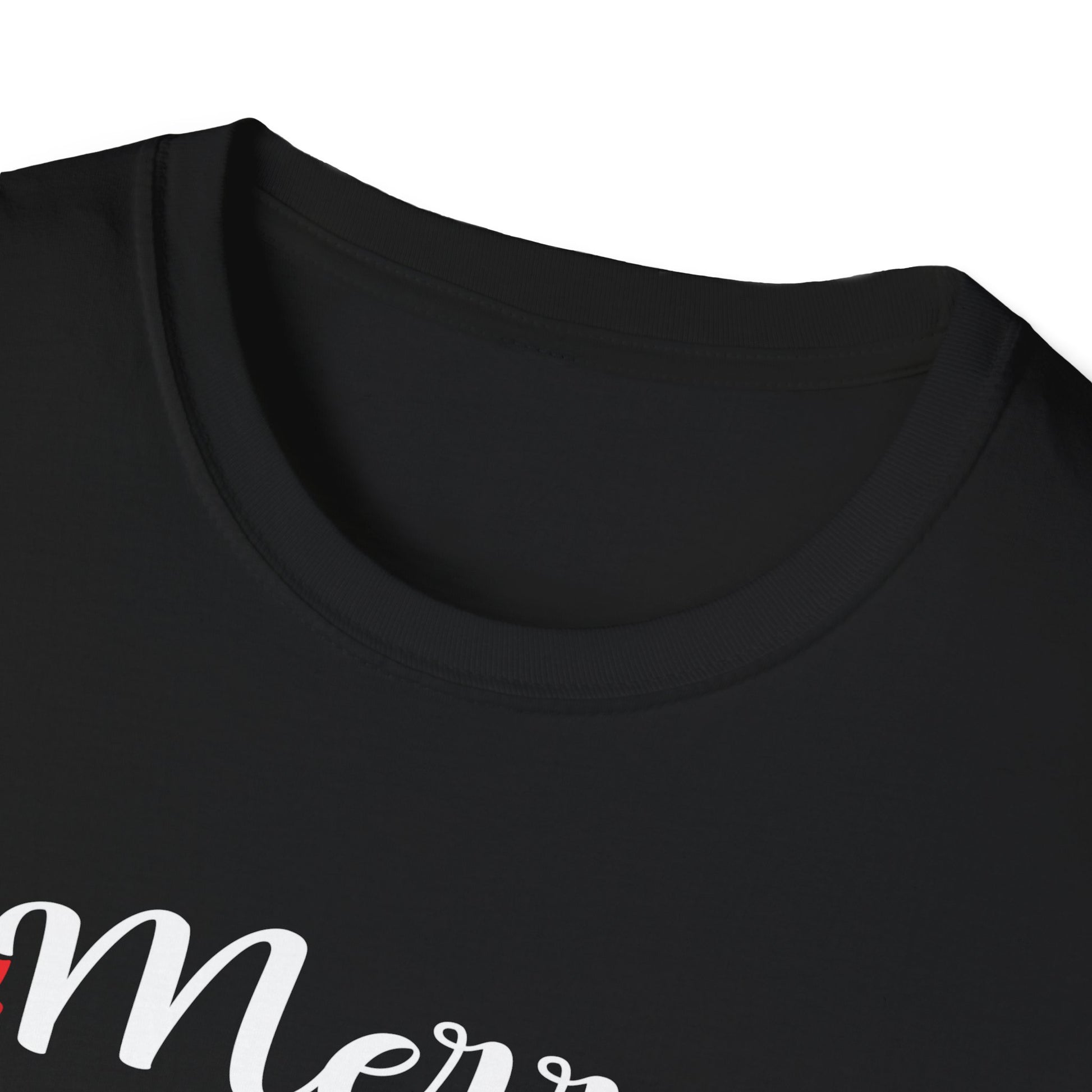 Miniature Schnauzer Merry Woofmas Christmas Dog Gift Unisex Softstyle T-Shirt