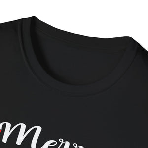 Miniature Schnauzer Merry Woofmas Christmas Dog Gift Unisex Softstyle T-Shirt