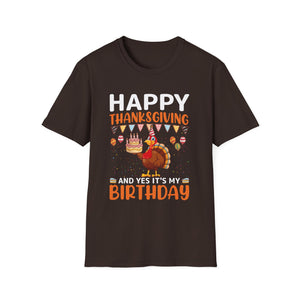 Thanksgiving Birthday Tee for Celebrating Holidays  Unisex T-Shirt