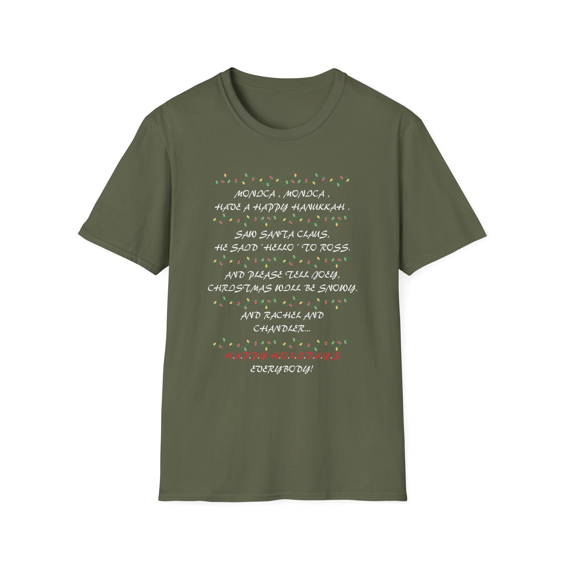 Christmas Carol Lyrics T-Shirt — 'Deck the Halls' Holiday Graphic Tee