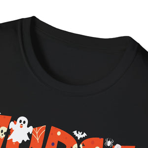 Nurse Halloween T-Shirt — Cute Ghosts & Pumpkin Medical Tee