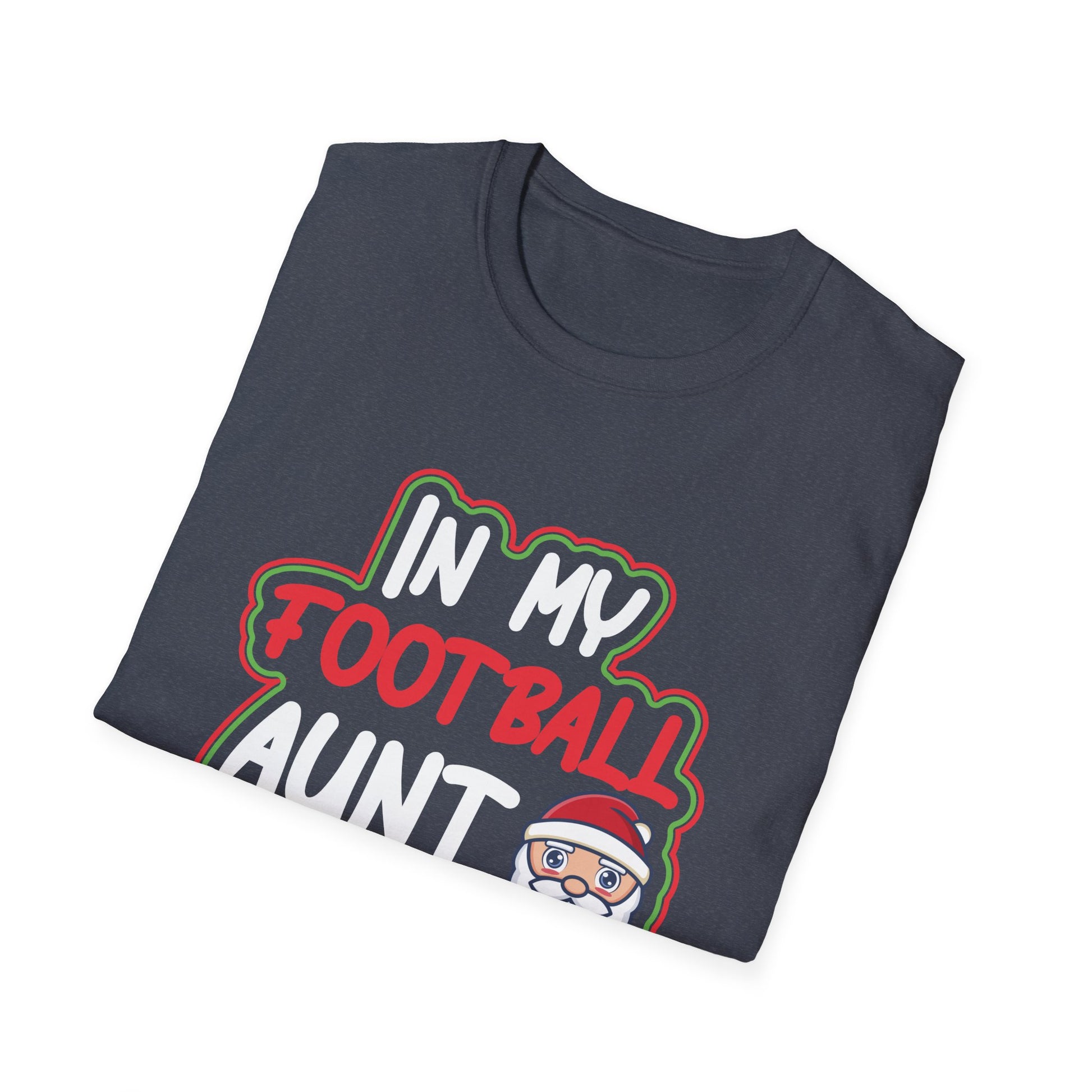 In My Football Aunt Era Groovy Football Auntie Christmas T-Shirt