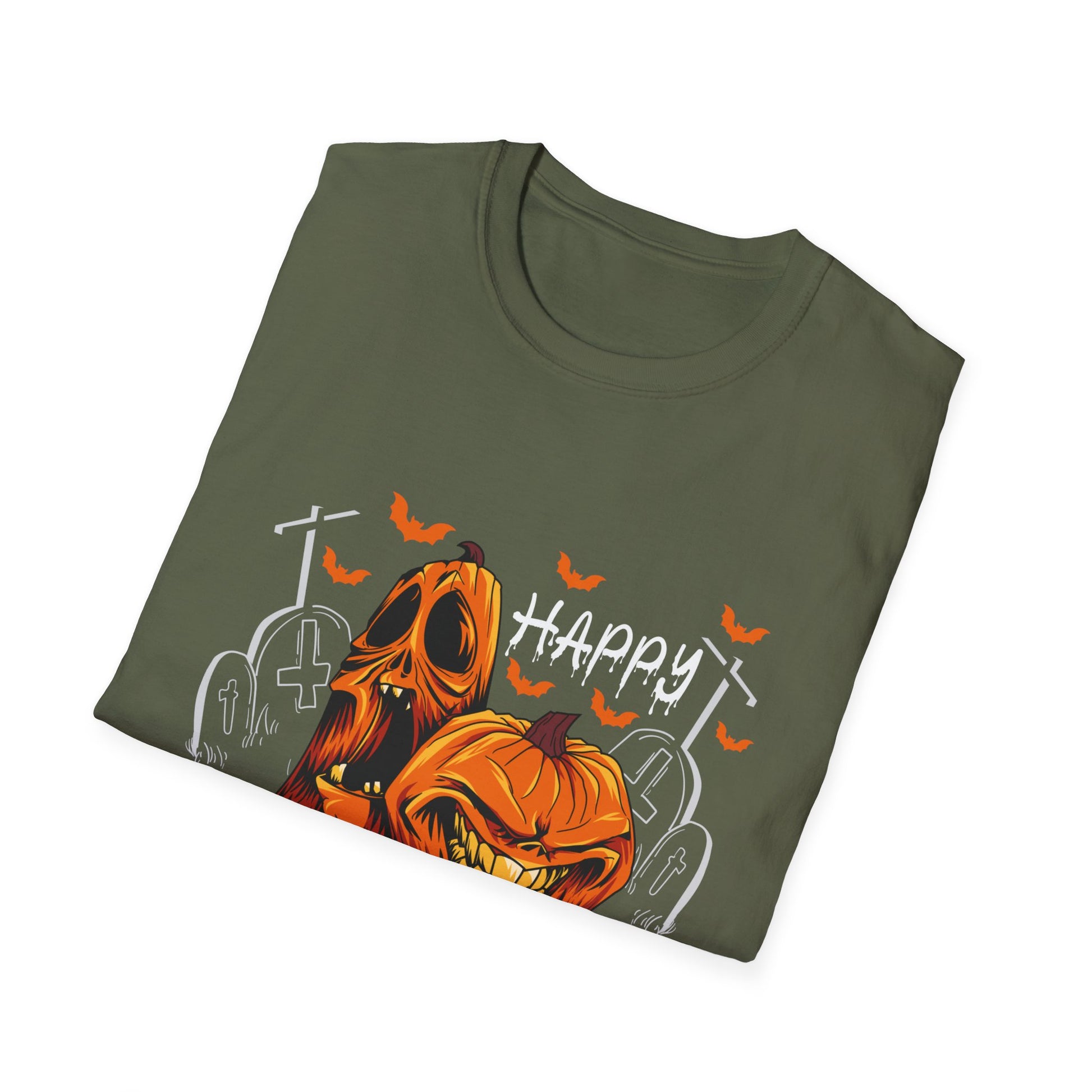 Happy Halloween for Men and Women - Pumpkin Halloween T-Shirt Unisex Softstyle T-Shirt