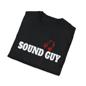 Sound Guy T-Shirt – Pro Audio Headphones Crew Tee