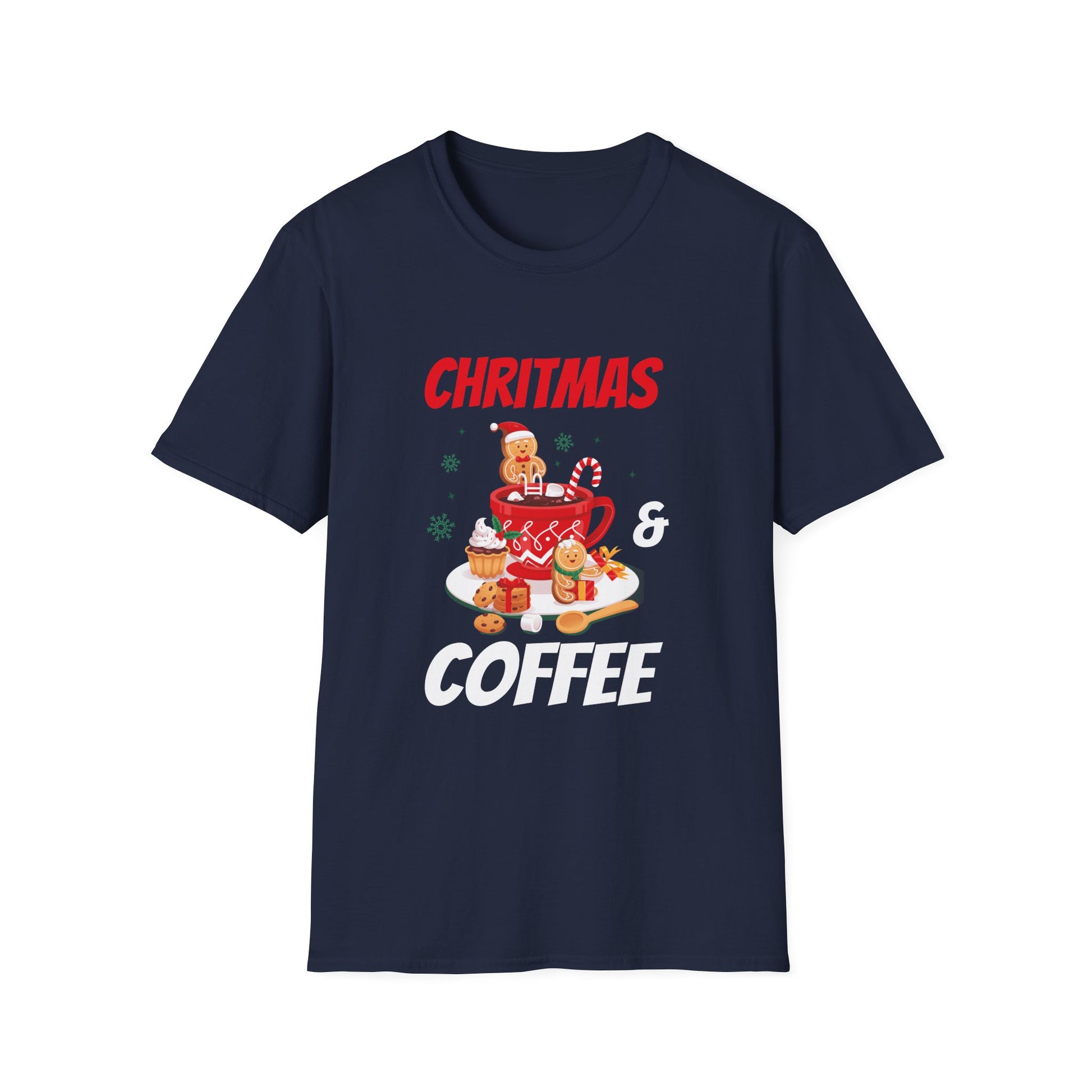 Christmas And Coffee Gingerbread Christmas Unisex T-Shirt