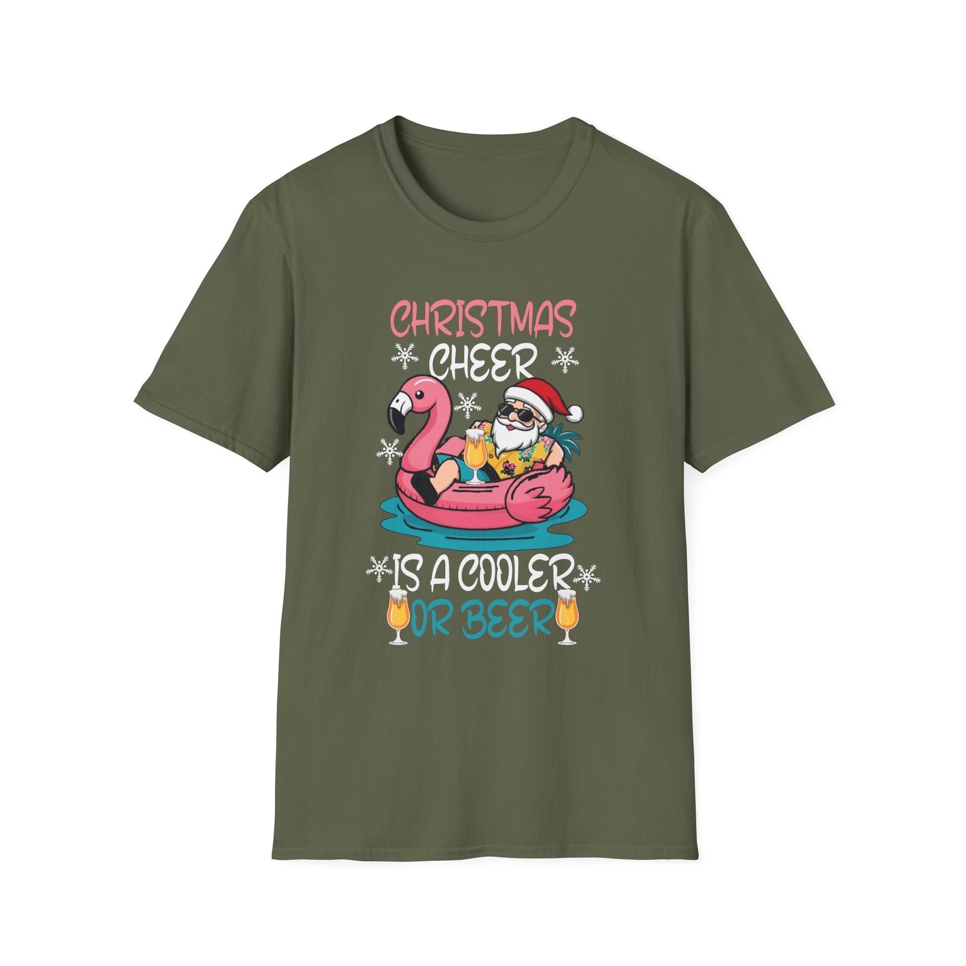 Christmas Cheer Is A Cooler Of B for Sommer Christmas Unisex T-Shirt