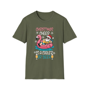 Christmas Cheer Is A Cooler Of B for Sommer Christmas Unisex T-Shirt
