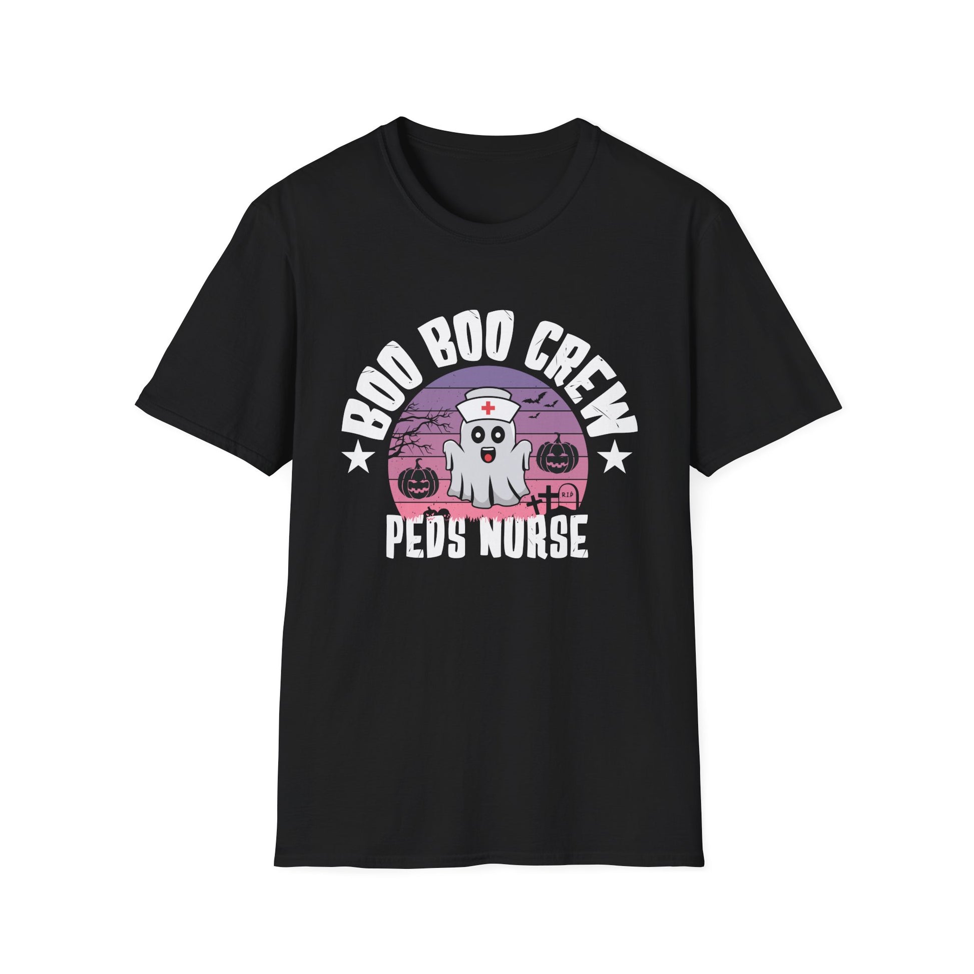 Boo Boo Crew Peds Nurse T-Shirt — Halloween Pediatric Nurse Tee