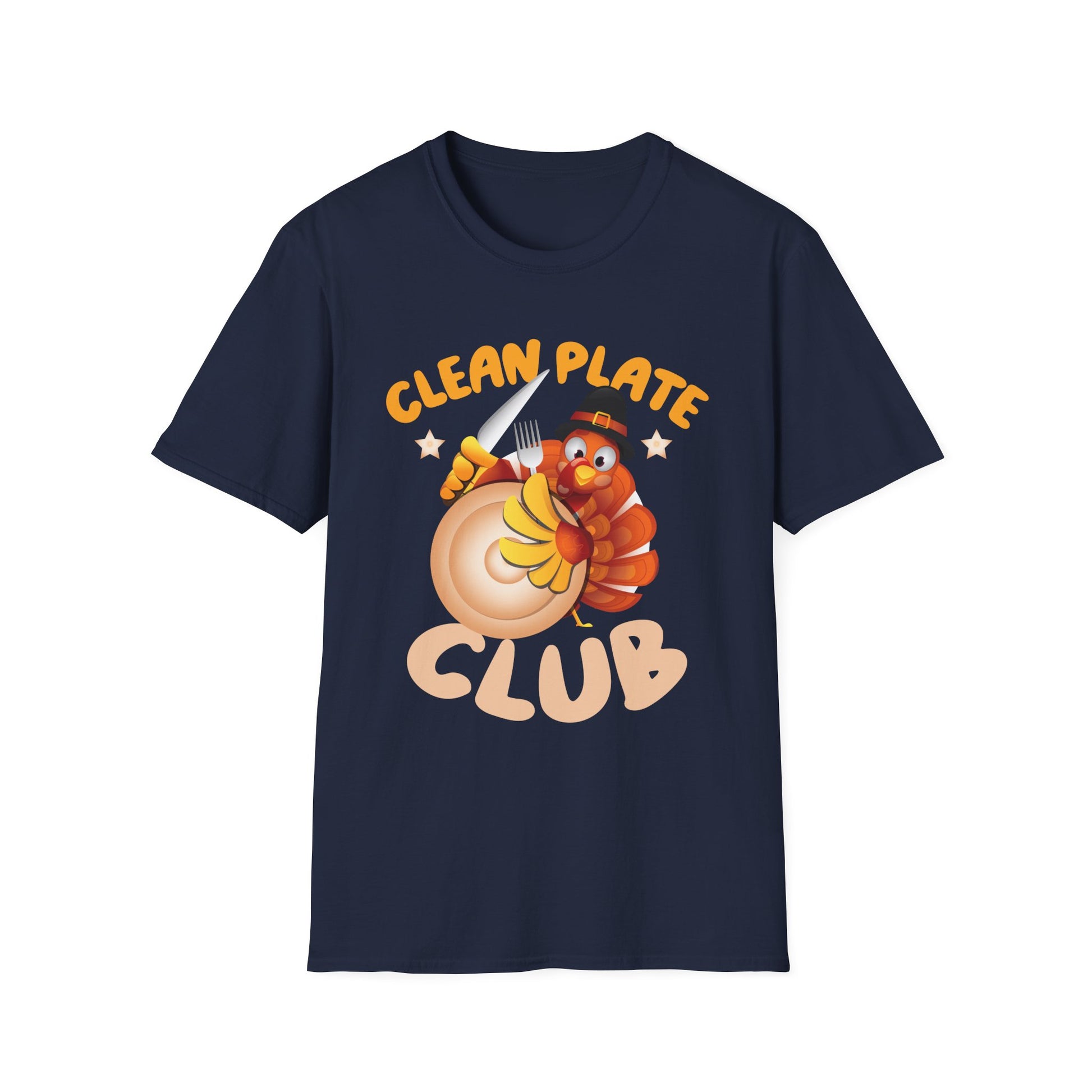 Clean Plate Club Thanksgiving Shirt Funny Thanksgiving Humor  Unisex T-Shirt