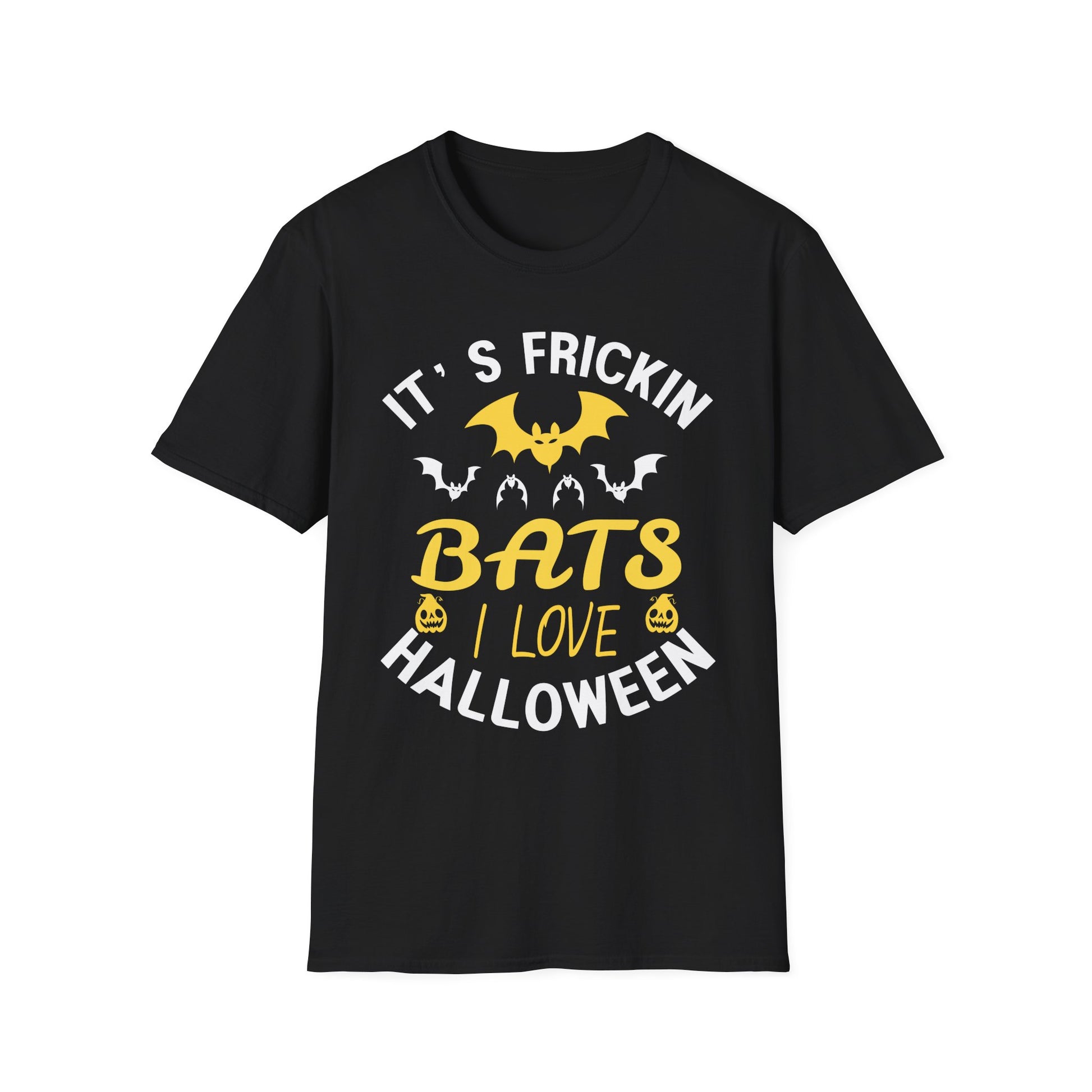 Halloween Bat T-Shirt — "It's Frickin Bats I Love Halloween" Graphic Tee