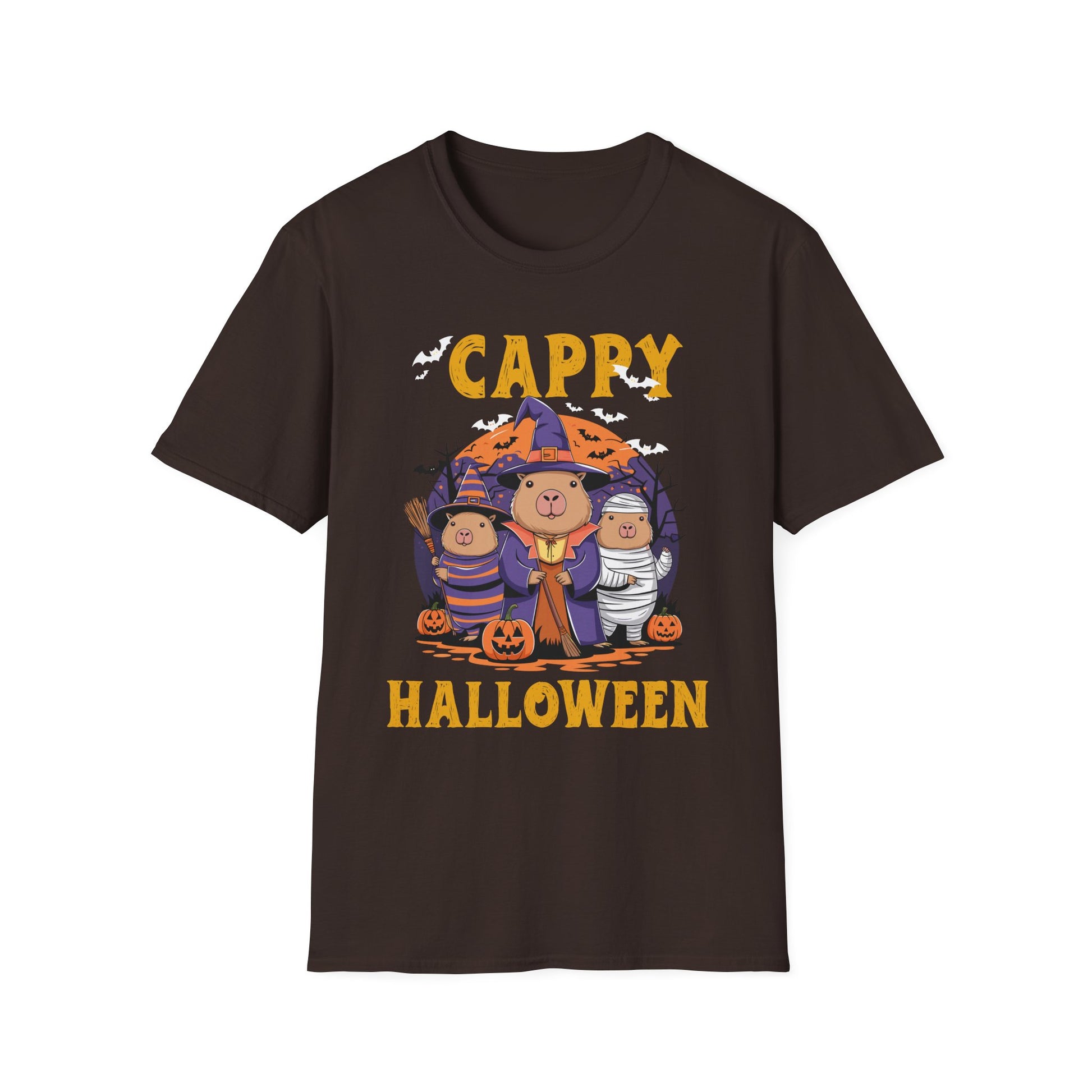 Bear Family Halloween T-Shirt — "Cappy Halloween" Cute Costume Tee