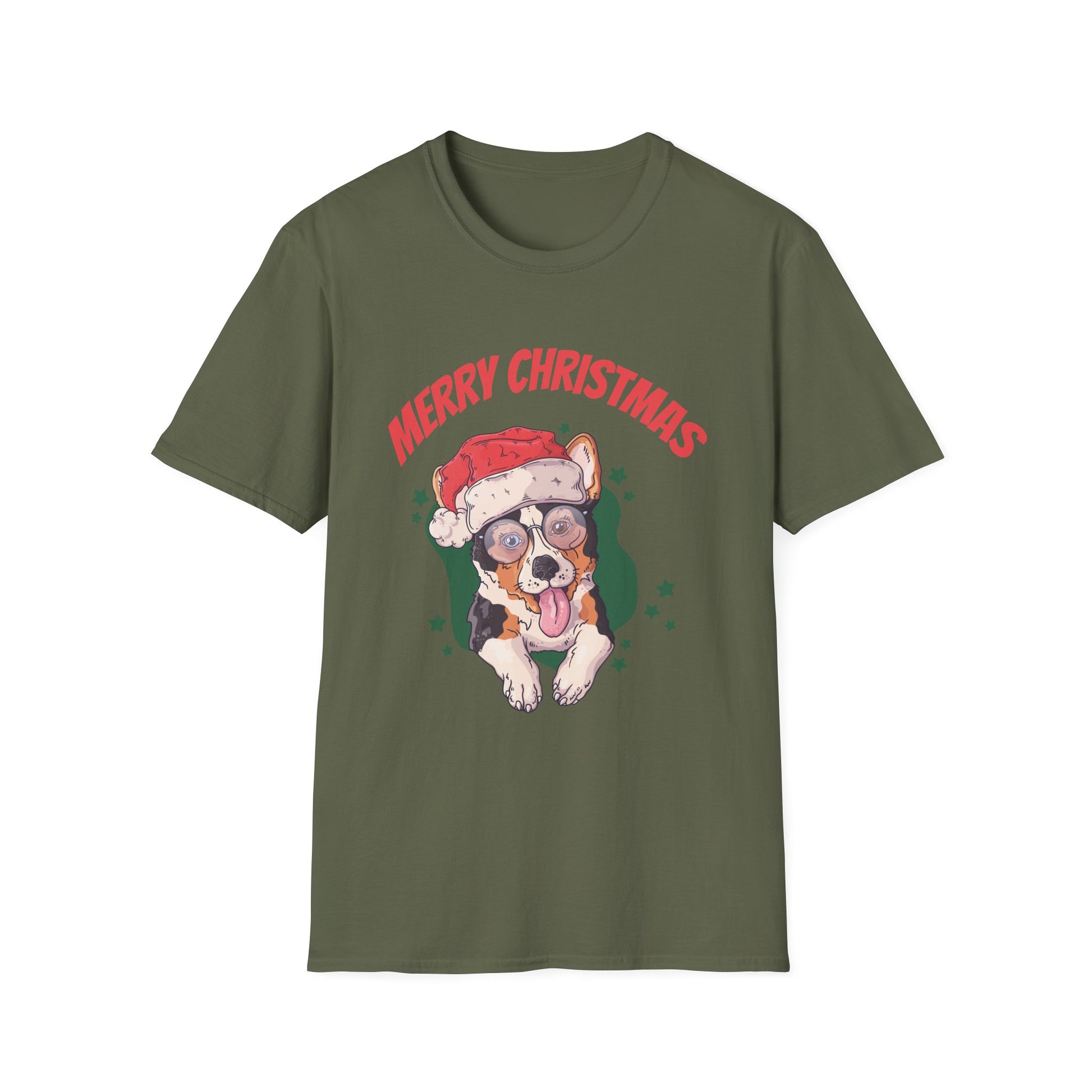 Blue Heeler With Christmas Sweater Unisex T-Shirt