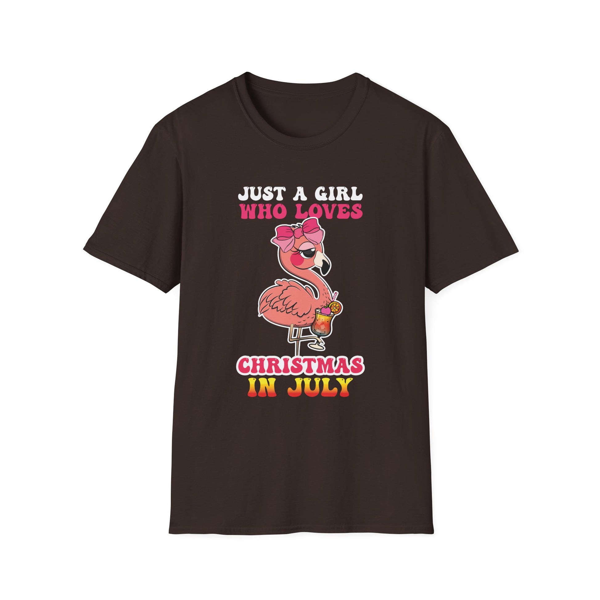 Christmas In July - Funny Summer Flamingo Christmas Unisex T-Shirt
