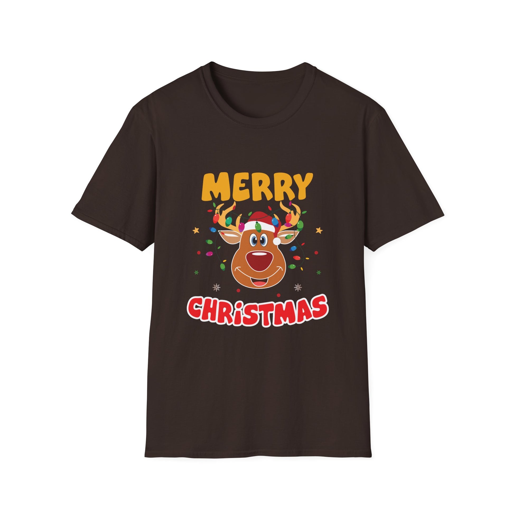 Christmas Reindeer T-Shirt — Merry Christmas Cute Holiday Tee