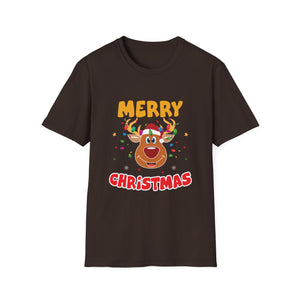 Christmas Reindeer T-Shirt — Merry Christmas Cute Holiday Tee