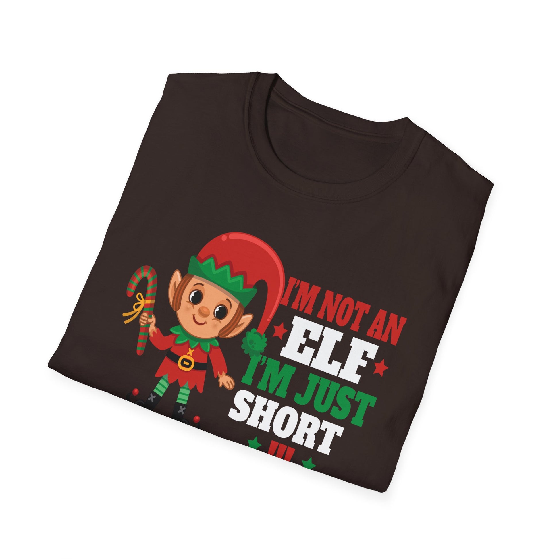 Christmas Elf T-Shirt - "I’m Not An Elf I’m Just Short" Funny Holiday Tee