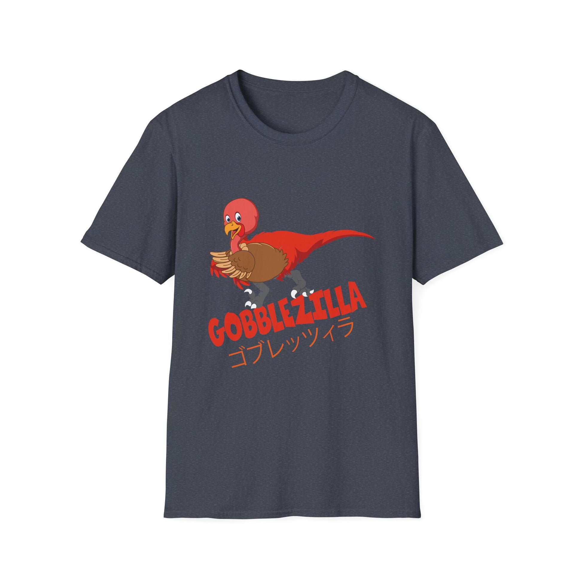 Gobblezilla Unisex Softstyle T-Shirt - Funny Thanksgiving Tee