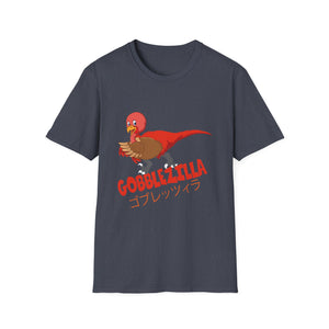 Gobblezilla Unisex Softstyle T-Shirt - Funny Thanksgiving Tee