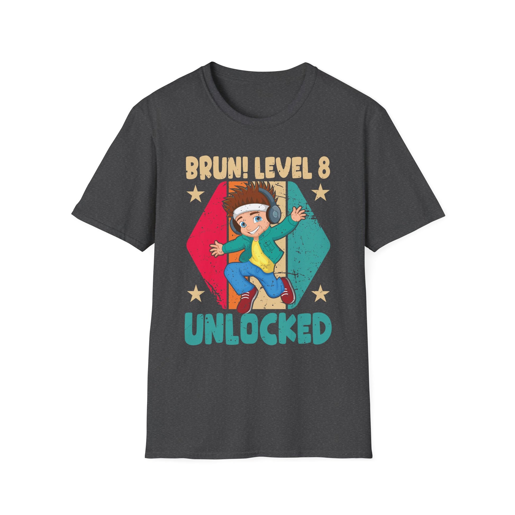 8 Year Old Birthday Dabbing Boy Bruh 8th level unlocked T-Shirt Unisex T-Shirt