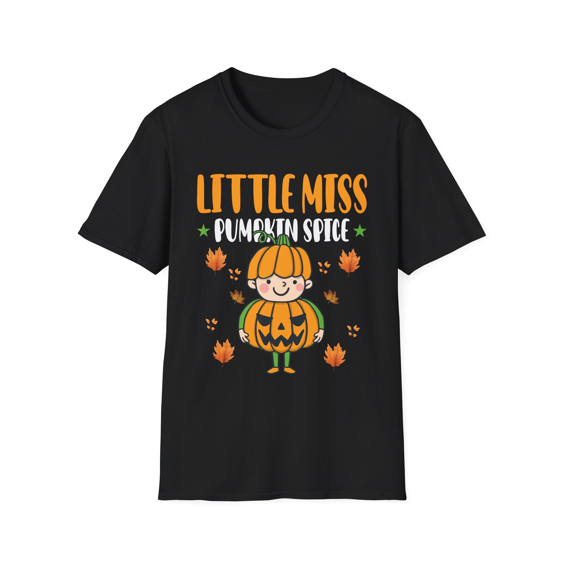 Little Miss Pumpkin Spice Kids T-Shirt — Cute Halloween Fall Pumpkin Tee