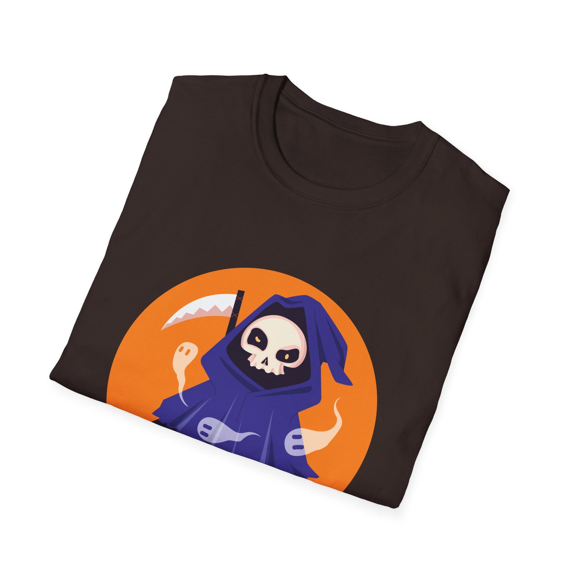 Halloween Grim Reaper T-Shirt — Cute Skeleton Costume Tee