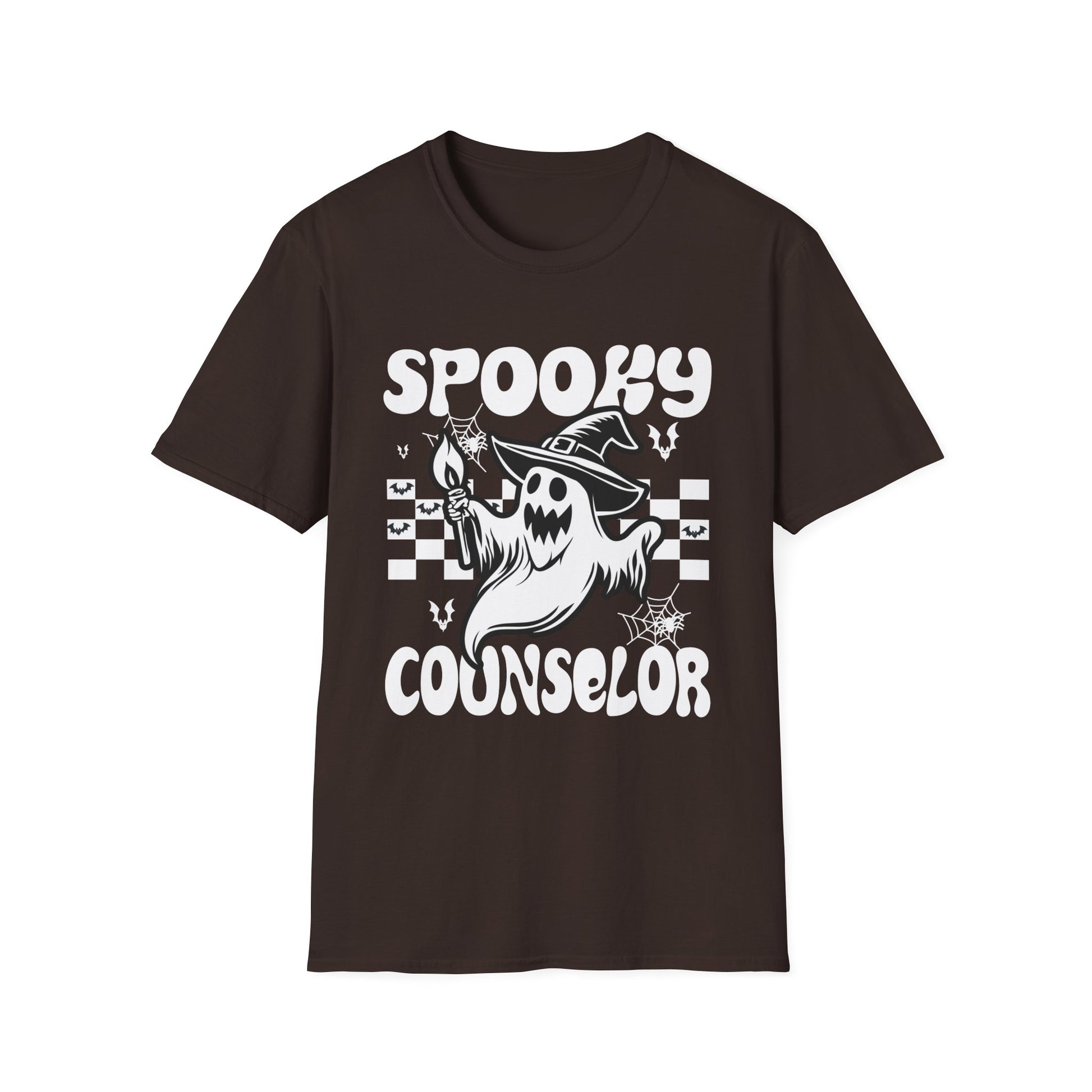 Spooky Counselor T‑Shirt — Halloween Ghost School Counselor Tee