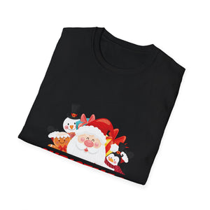 Christmas Is Comming T-Shirt — Cute Santa & Snowman Holiday Tee