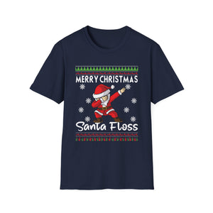 Santa Floss T-Shirt — Merry Christmas Dabbing Santa Holiday Tee