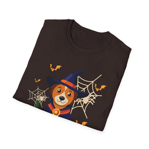 Halloween Corgi Witch T-Shirt — Cute Dog Costume Pumpkin & Spooky Vibes