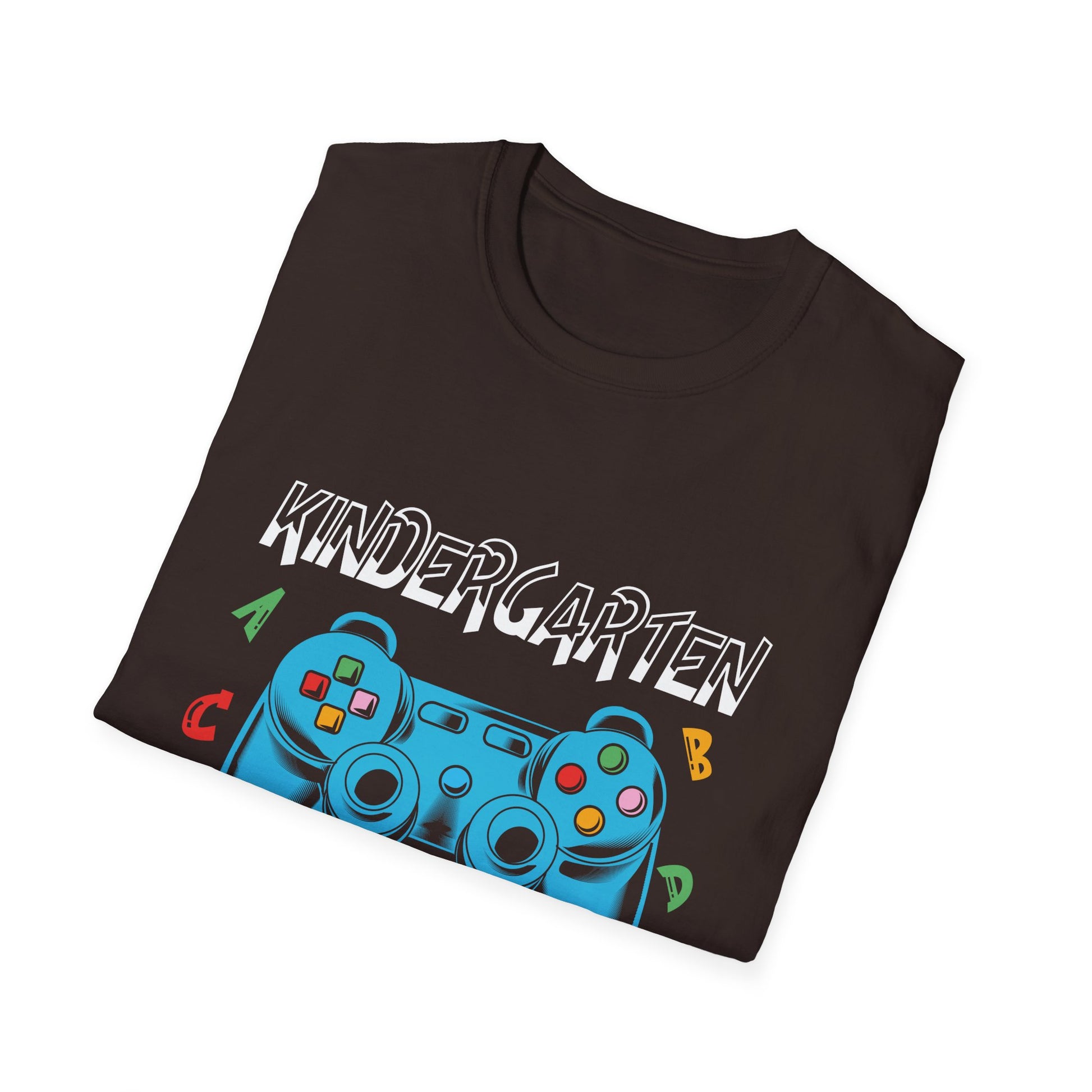 Kindergarten Level Begins T-Shirt — Gamer Controller Back-to-School Tee