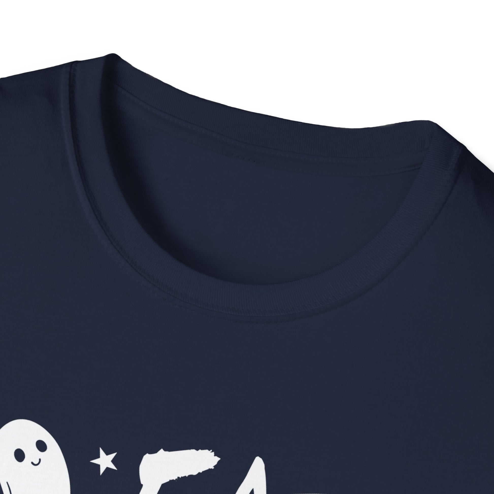 Halloween Ghost Tee - "Eat Drink and Be Scary" Funny Spooky Halloween T-Shirt