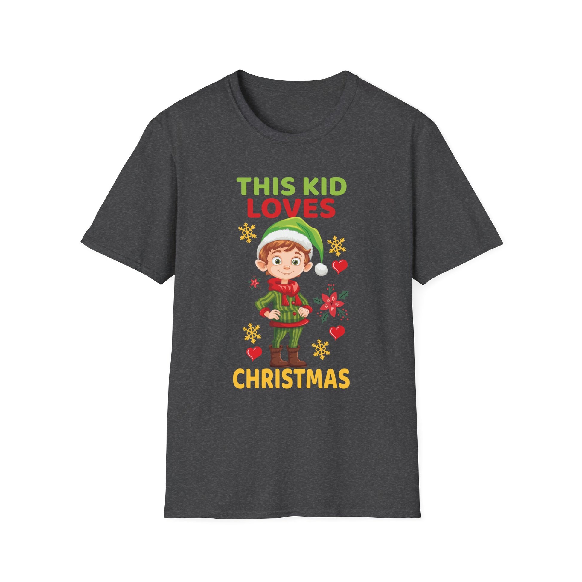 This Kid Loves Christmas Xmas Pajama Toddler Boys Girls Kids T-Shirt
