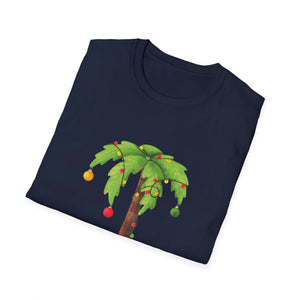 Palm Tree Ornament Graphic Tee — Tropical Holiday Palm Shirt