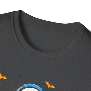 Ghost Producer T-Shirt — Cute Ghost with Headphones Halloween Music Tee