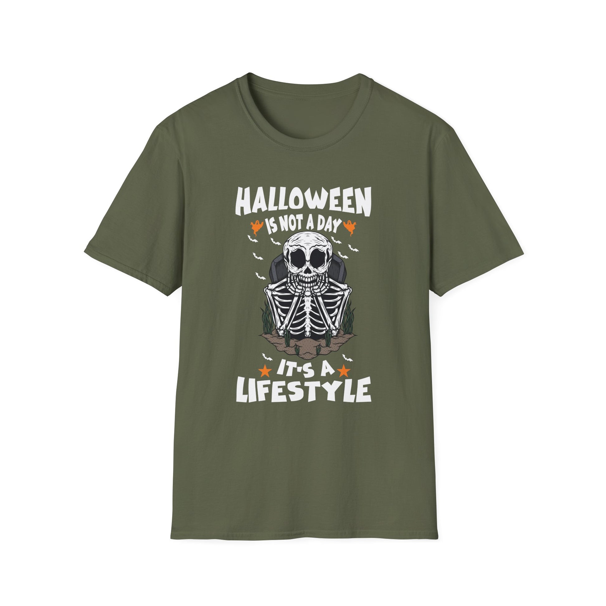 Halloween Is Not A Day It's A Lifestyle T-Shirt — Skeleton Halloween Tee