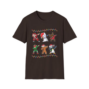Dabbing Christmas Characters Holiday T‑Shirt