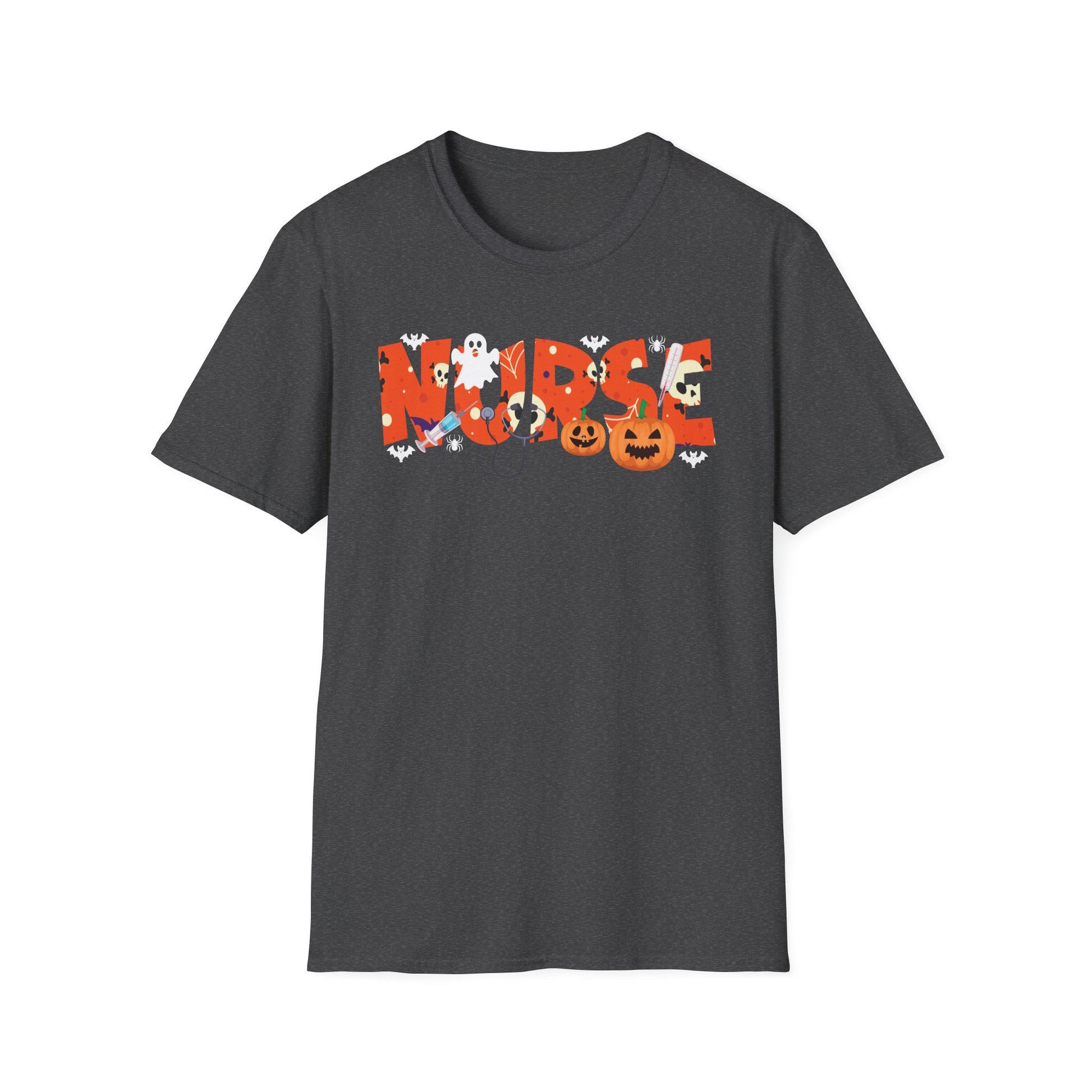 Nurse Halloween T-Shirt — Cute Ghosts & Pumpkin Medical Tee