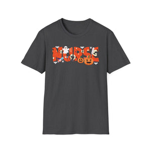 Nurse Halloween T-Shirt — Cute Ghosts & Pumpkin Medical Tee