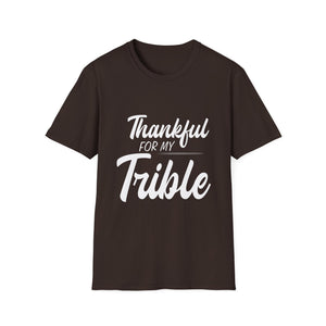 Thankful for My Tribe T-Shirt — Family Thanksgiving Graphic Tee