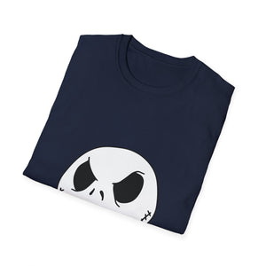 Jack Skellington Face T-Shirt — Halloween Gothic Graphic Tee
