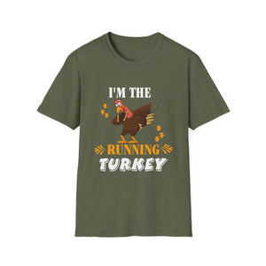 I’m The Running Turkey T‑Shirt — Funny Thanksgiving Turkey Shirt