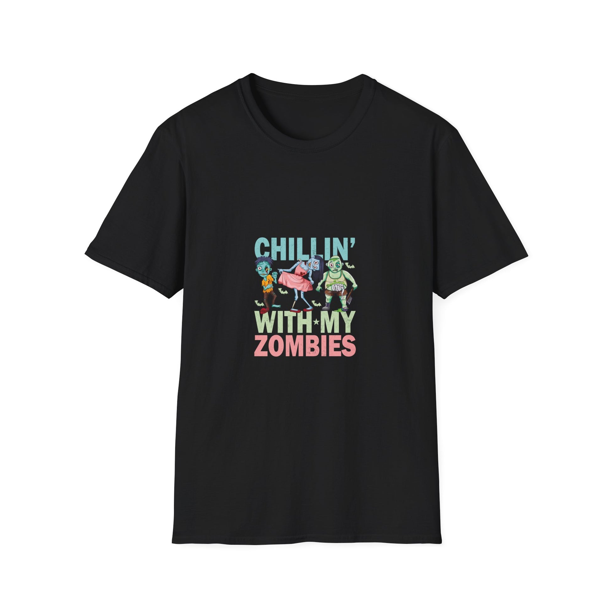 Chilling With My Creeps Halloween- Dancing Ghost Halloween Tee